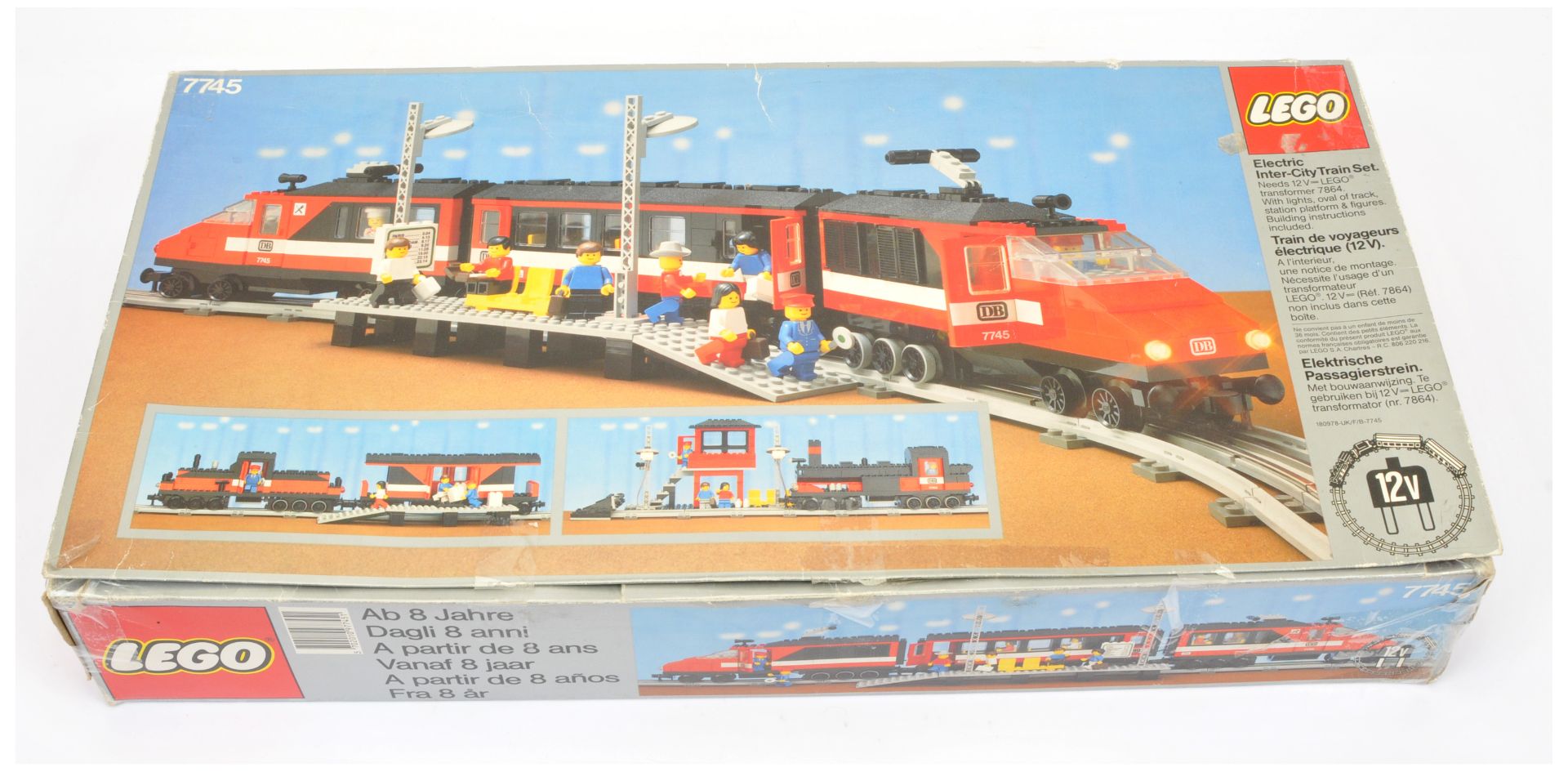 Lego Electric Inter-City Train Set, set number 7745, unchecked for completeness, within Fair Plus...