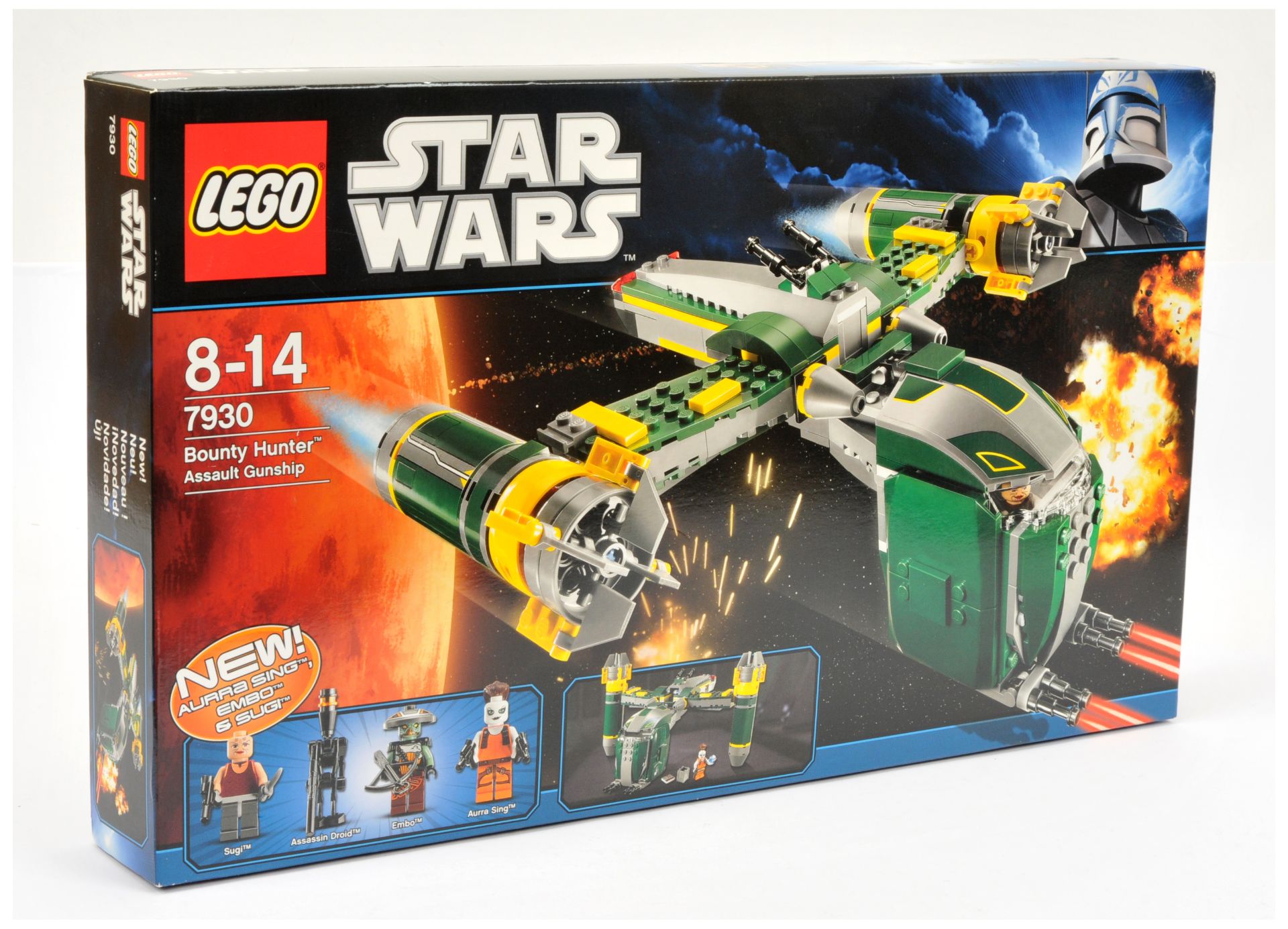Lego Star Wars 7930 Bounty Hunter Assault Gunship, within Excellent Plus Sealed packaging. (the p...