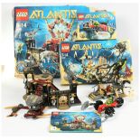 Lego Atlantis Group (1) 8078 Portal Of Atlantis (2) 8061 Gateway Of The Squid (3) 8059 Seabed Sca...