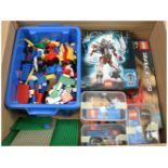 Lego a selction of previously built sets including 8593 Bionicle Makuta; 8652 Racers Enzo Ferrari...