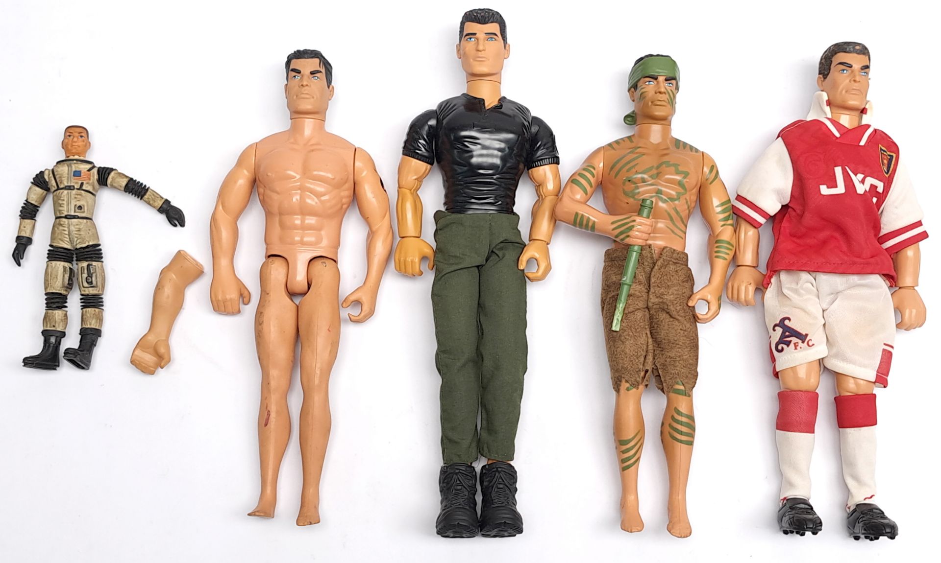 Hasbro modern Action Man, loose figures, part uniforms, weapons, 2 x ammo/kit storage boxes (1 ha... - Bild 2 aus 4