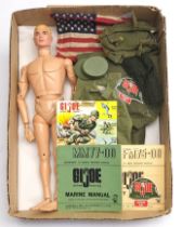 GI Joe vintage, unboxed group to include undressed figure with plastic hands, plus various access...