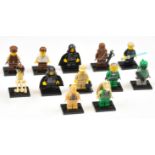 Lego Star Wars Minifigures 2000 Issues including Boba Fett, Chewbacca, Han Solo, plus others, Nea...