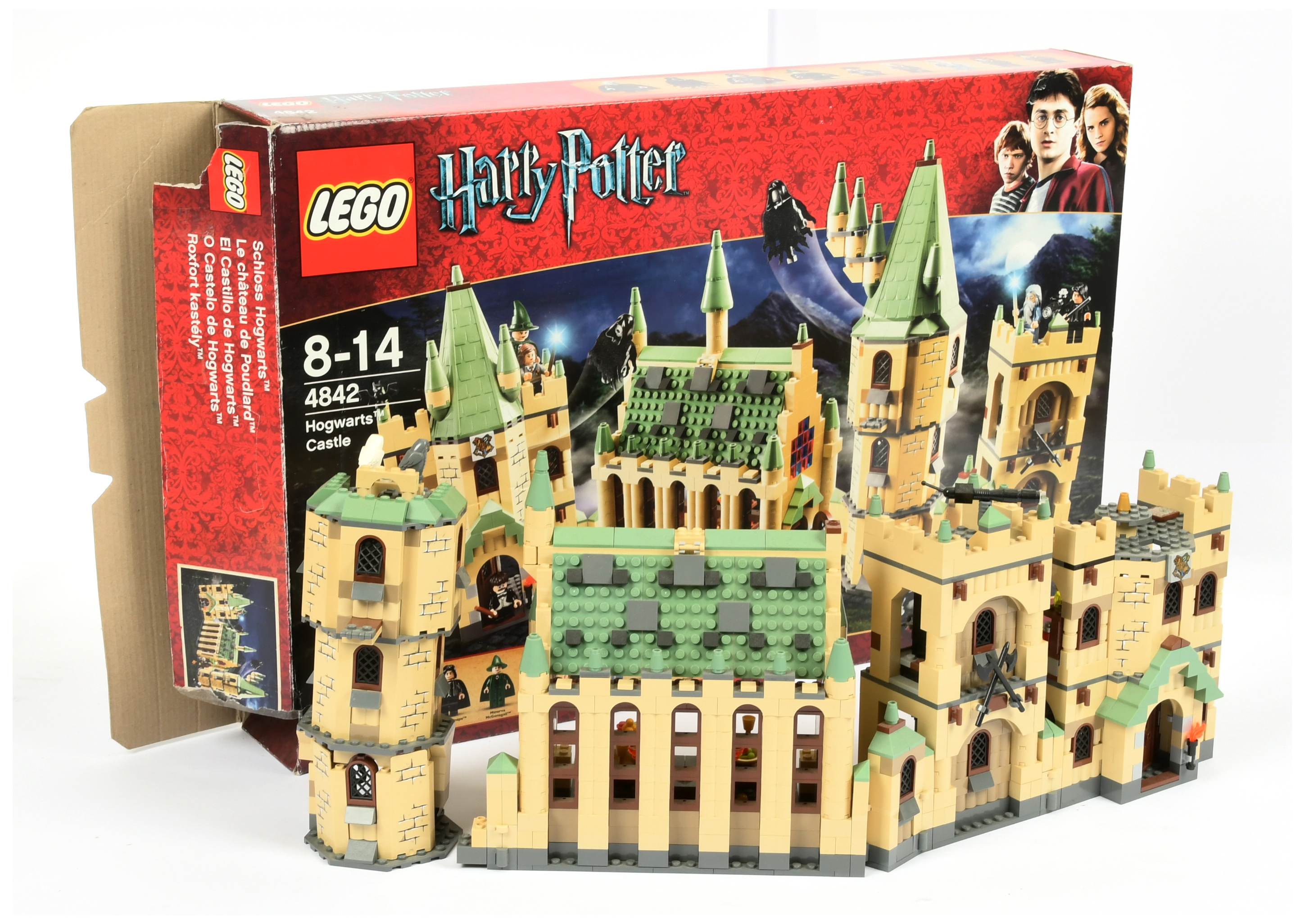 Lego 4842 Harry Potter - Hogwarts - built model, without instructions, includes some Minifigures,...