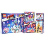 Lego the Movie sets x 5 includes 70838 Queen Watevra's 'So-Not-Evil' Space Palace, 70822 Unikitty...