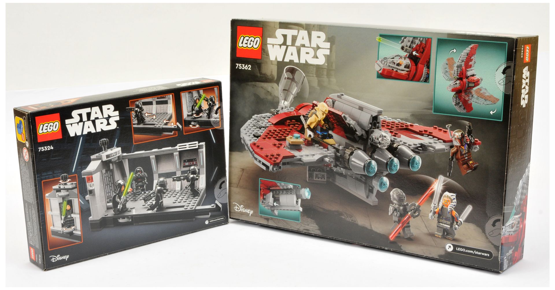 Lego Star Wars sets to include (1) 75324 Dark Trooper Attack, (2) 75362 Ahsoka Tano's T-6 Jedi Sh... - Image 2 of 2