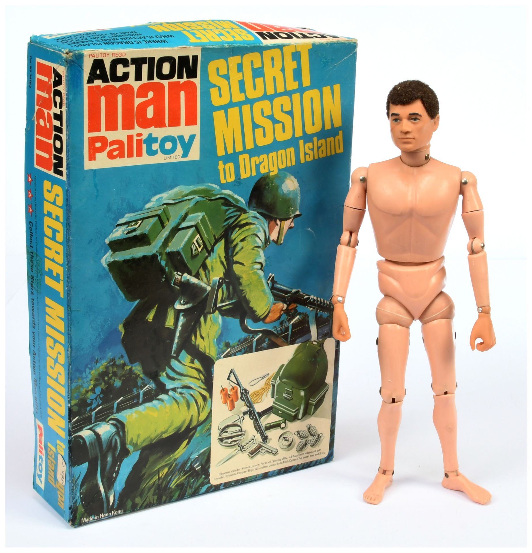 Palitoy Action Man Vintage 34163 Secret Mission to Dragon Island, not checked for completeness, b...