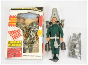 Action Man (or similar) pair (1) Hasbro dressed action man figure with scuba-crocodile disguise -...
