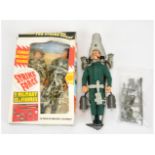 Action Man (or similar) pair (1) Hasbro dressed action man figure with scuba-crocodile disguise -...