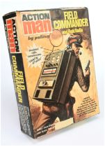 Palitoy Action Man Vintage Field Commander and Field Radio comprising flock head figure with grip...