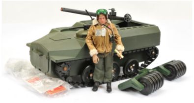 Palitoy Action Man Vintage pair includes (1) loose flock head figure dressed in USMC outfit - jac...