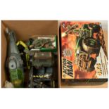 Hasbro modern Action Man group including (1) x 2 dressed figures, (2) 4X4 vehicle with missile fi...