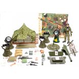Action Man Vintage group includes (1) Cherilea Artillery Combat Set with tent, searchlight, machi...