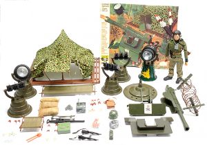 Action Man Vintage group includes (1) Cherilea Artillery Combat Set with tent, searchlight, machi...