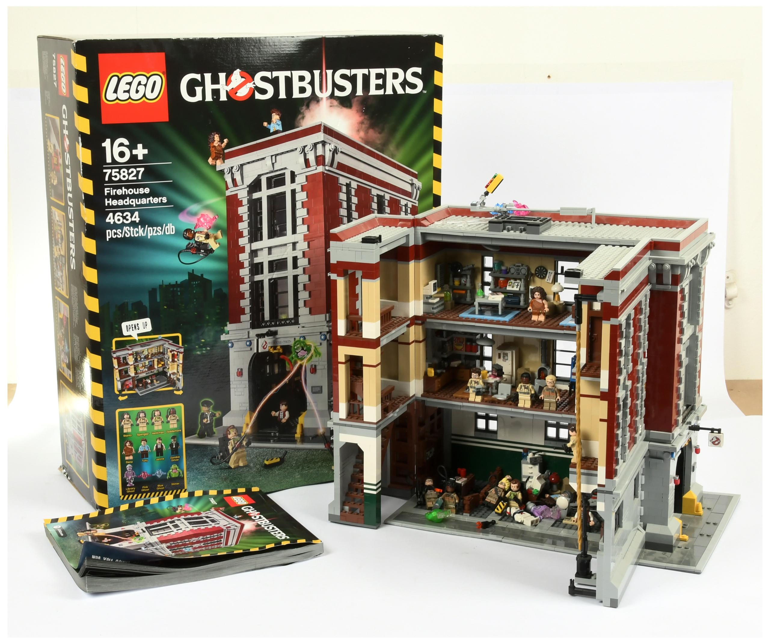 Lego 75827 -"Ghostbusters" Fire House Headquarters - built model, with instructions, includes som...