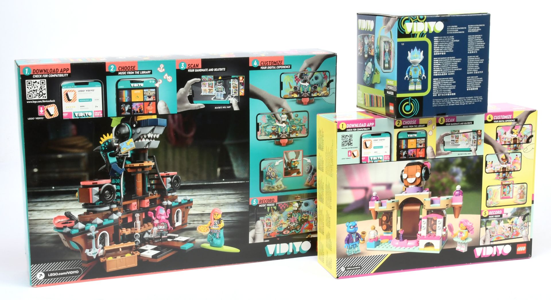 Lego Vidiyo sets x 3 includes 43104 Alien DJ Beatbox, 43111 Candy Castle Stage, 43114 Punk Pirate... - Image 2 of 2