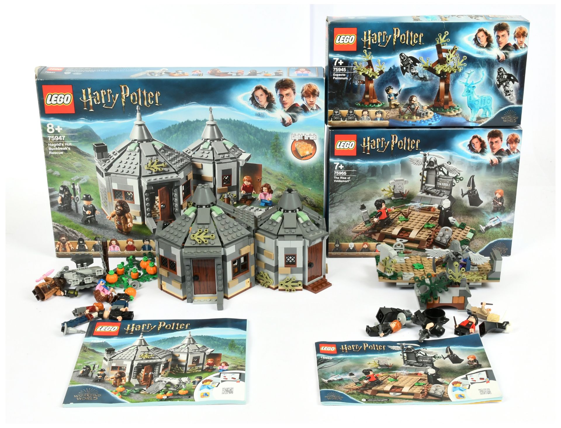 Lego  Harry Potter Group (1) 75947 Hagrid's Hut Buckbeak's Rescue (2) 75965 The Rise Of Voldemort...