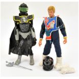 Palitoy Action Man Vintage pair (1) flock head figure in Space Ranger outfit with jumpsuit, bib, ...