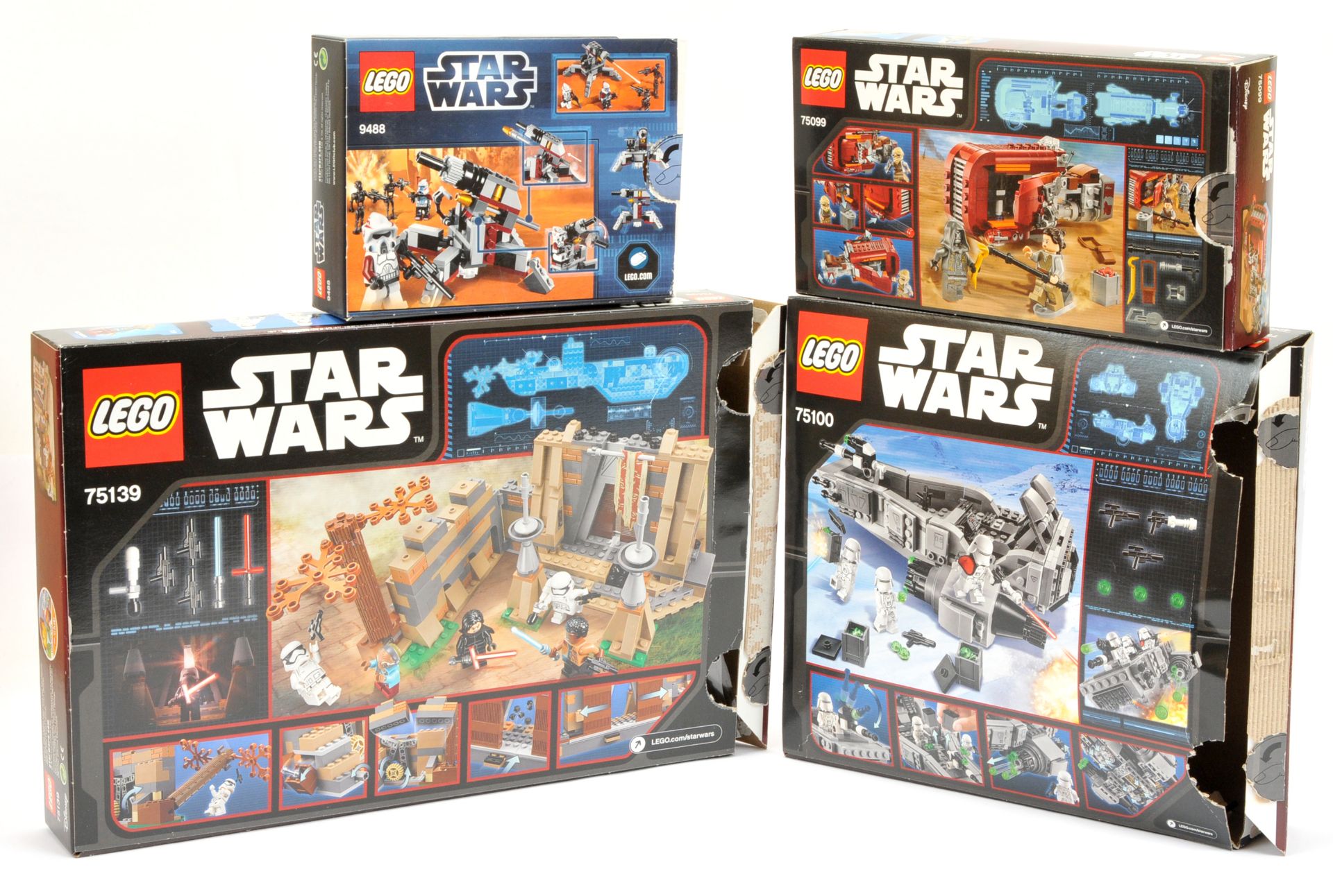 Lego Star Wars group of boxed sets (1) 75139 Battle On Takodana (2) 75100 First Order Snowspeeder... - Image 2 of 2