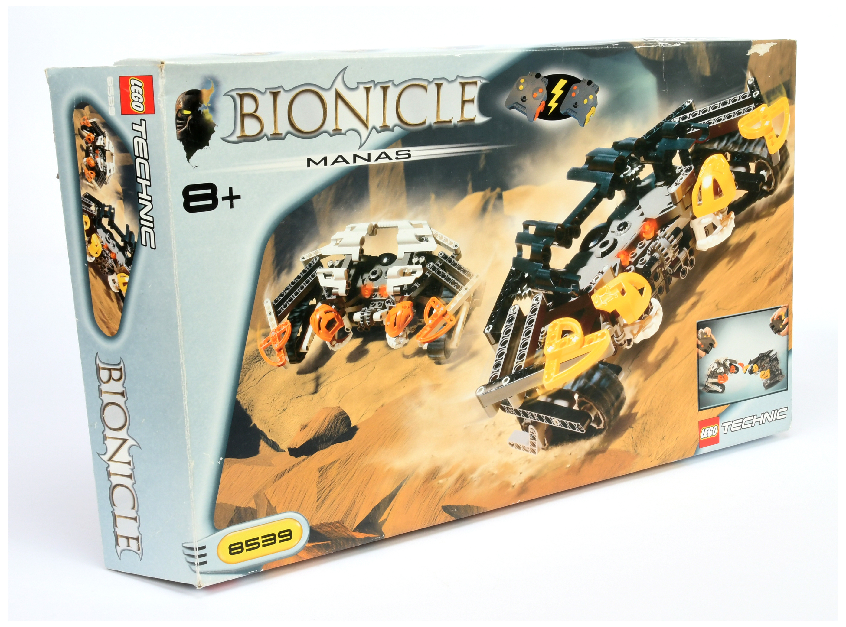 Lego Bionicle 8539 Manas, Good Plus to Excellent with original instructions in Good opened packag...