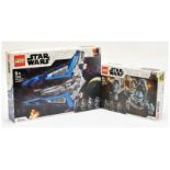 Lego Star Wars sets to include (1) 75316 Mandalorian Starfighter, (2) 75319 The Armorer's Mandalo...