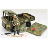 Action Man Vintage pair includes (1) loose Palitoy flock head figure dressed as Medic - not check...