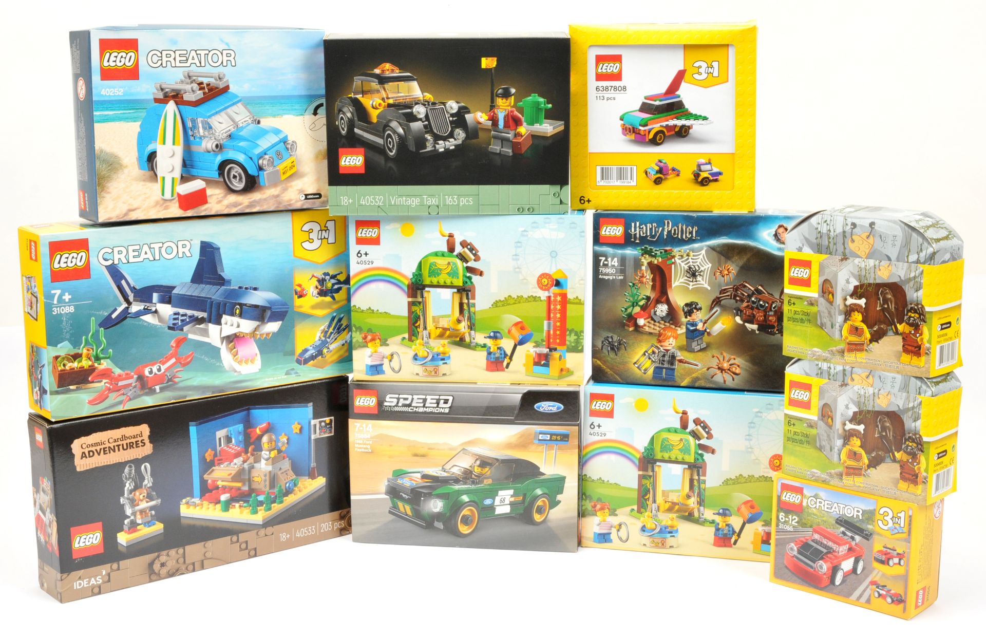 Lego sets x 12 includes 31088 Creator - Deep Sea Creatures, 31055 Creator - Red Racer, 40529 x 2 ...