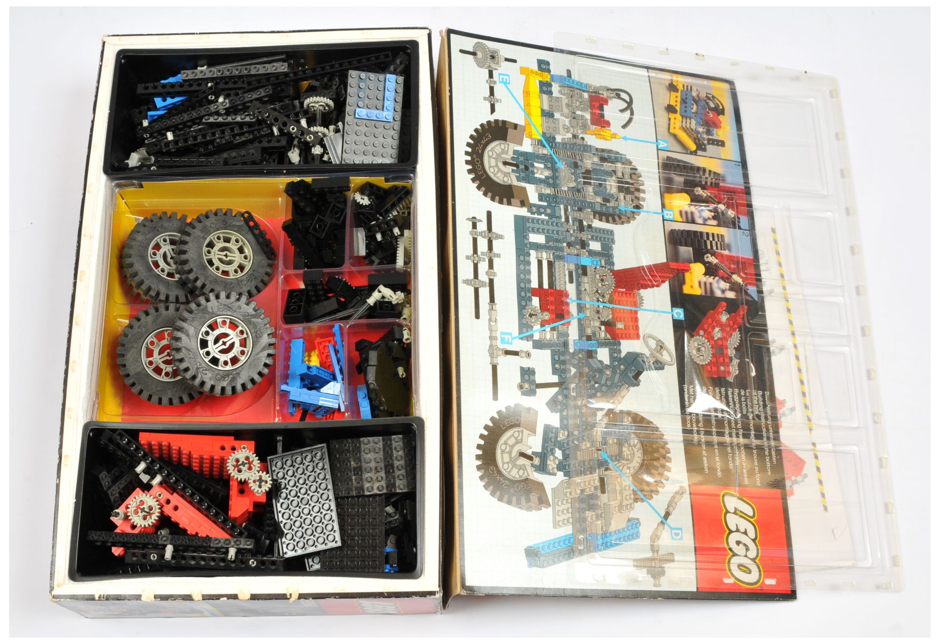 Lego Technic 8860 Expert Builder Car Chassis - with Copied Instructions - Fair to Good, parts are... - Image 2 of 2