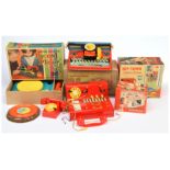 Boxed tinplate novelties x 4 