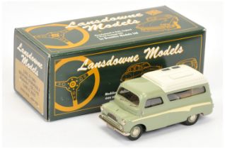 Lansdowne LDM33 1960 Bedford Dormobile Romany Deluxe - light sage green, pale yellow side flash, ...