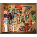 Group of tinplate and plastic novelties