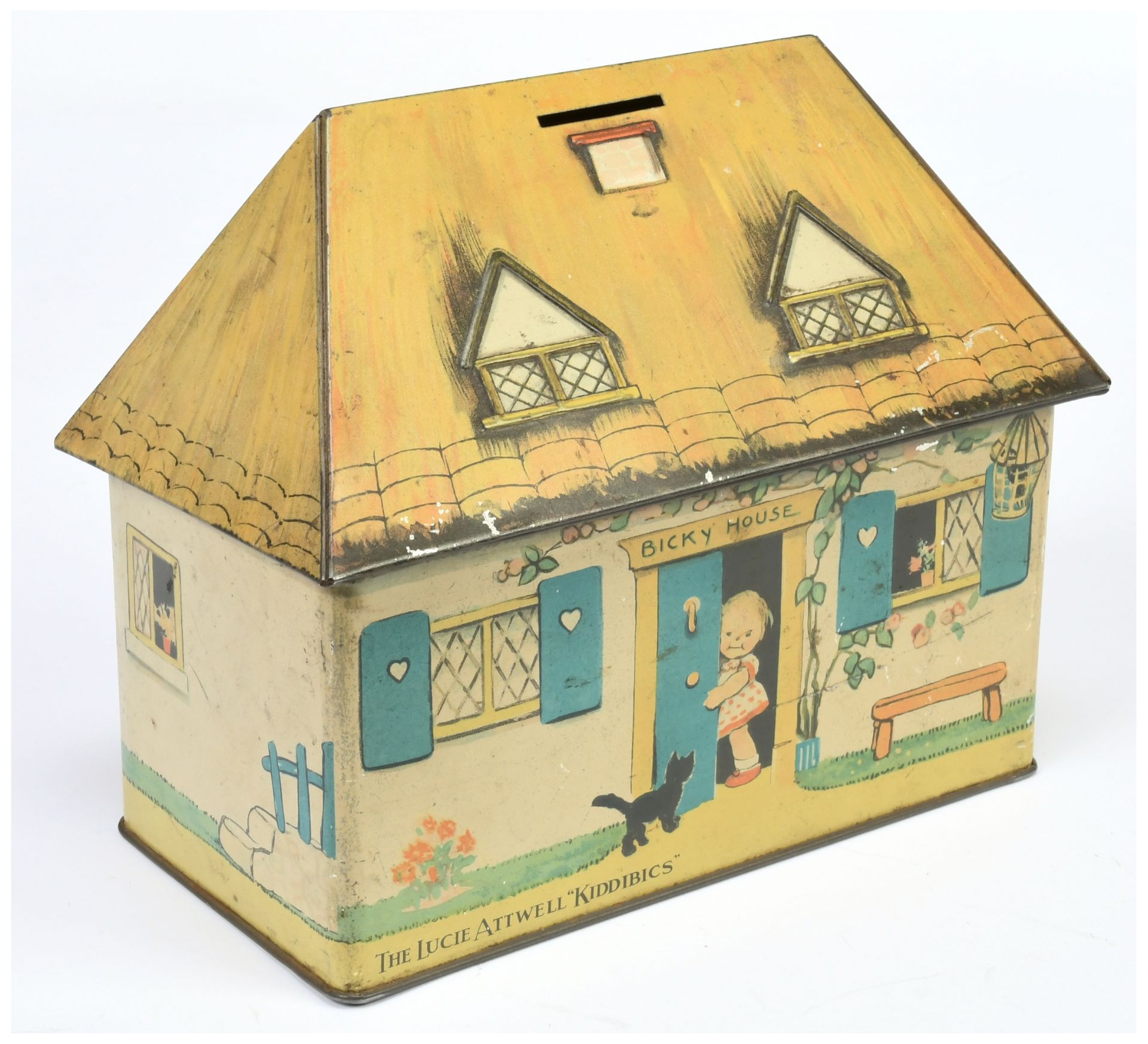 Lucie Attwell Bicky House biscuit tin