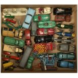 Dinky group of unboxed cars and other loose Accessories 