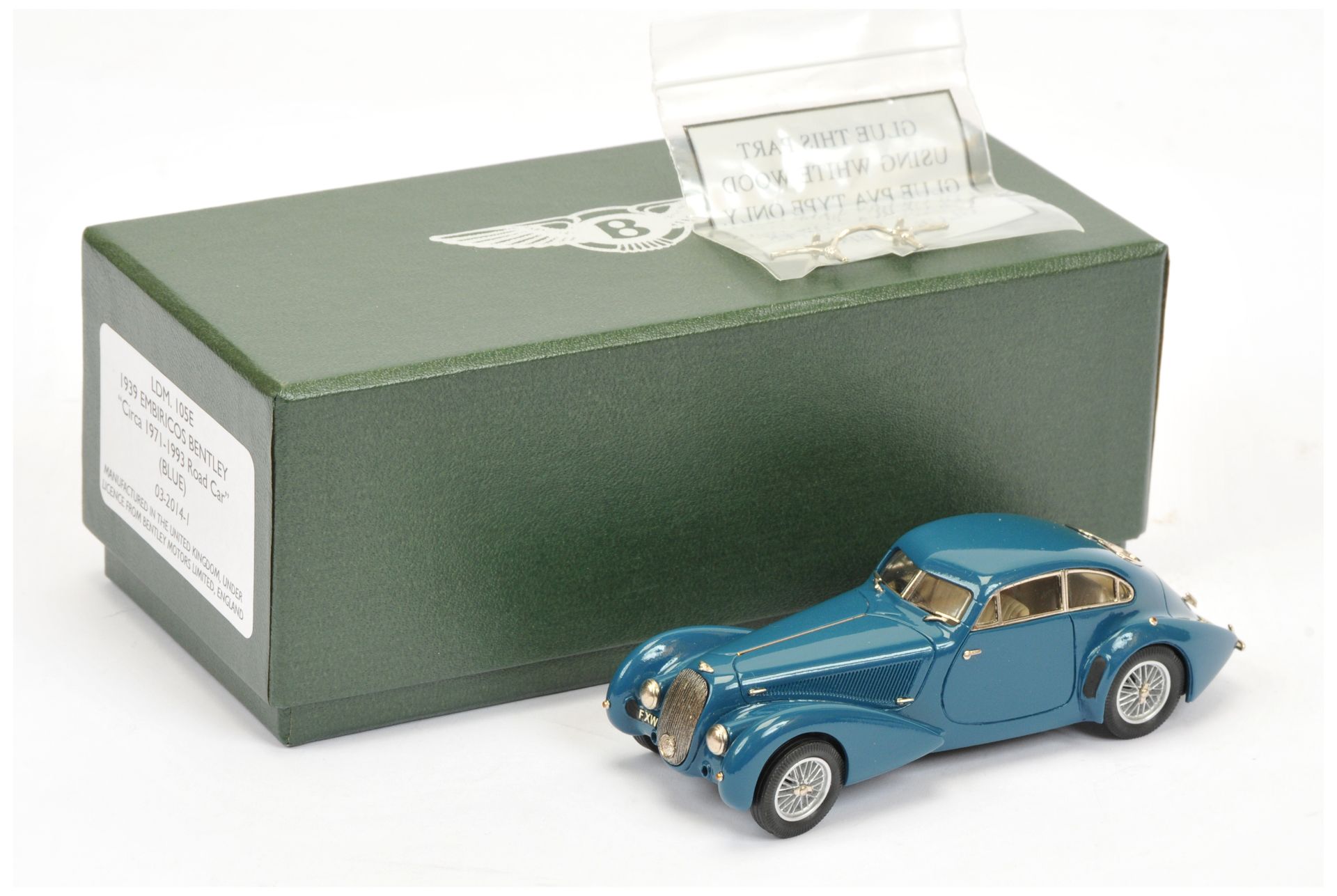 Lansdowne Models (Brooklin) LDM 105E 1939 Embiricos Bentley "Circa 1971