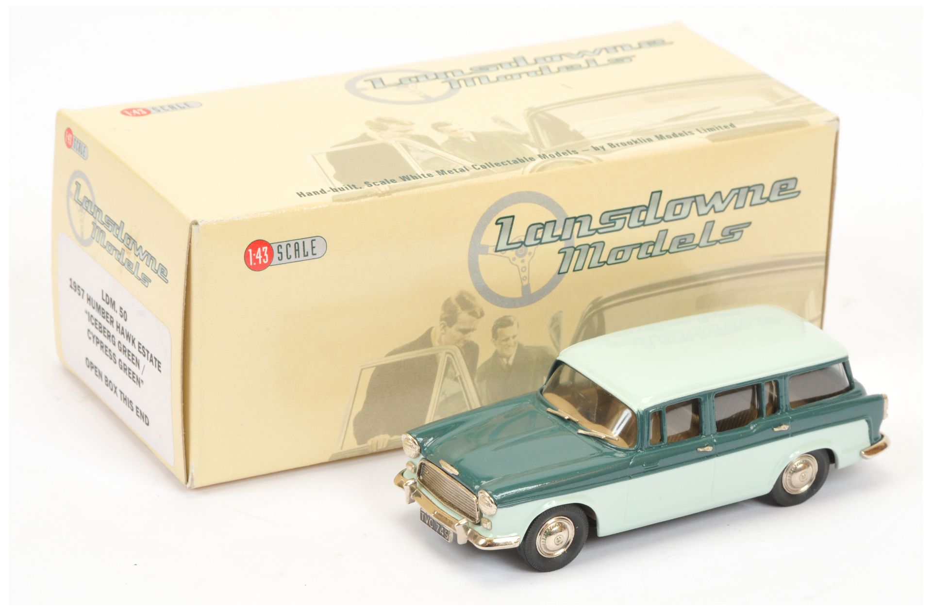 Lansdowne Models LDM50 1957 Humber Hawk Estate - Iceberg Green/Cyprus Green with beige interior a...