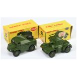 Dinky pair of military cars to include (1) No.688 Field Artillery Tractor