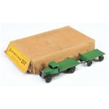 Dinky Trade Box No.25t Flat Truck with Trailer