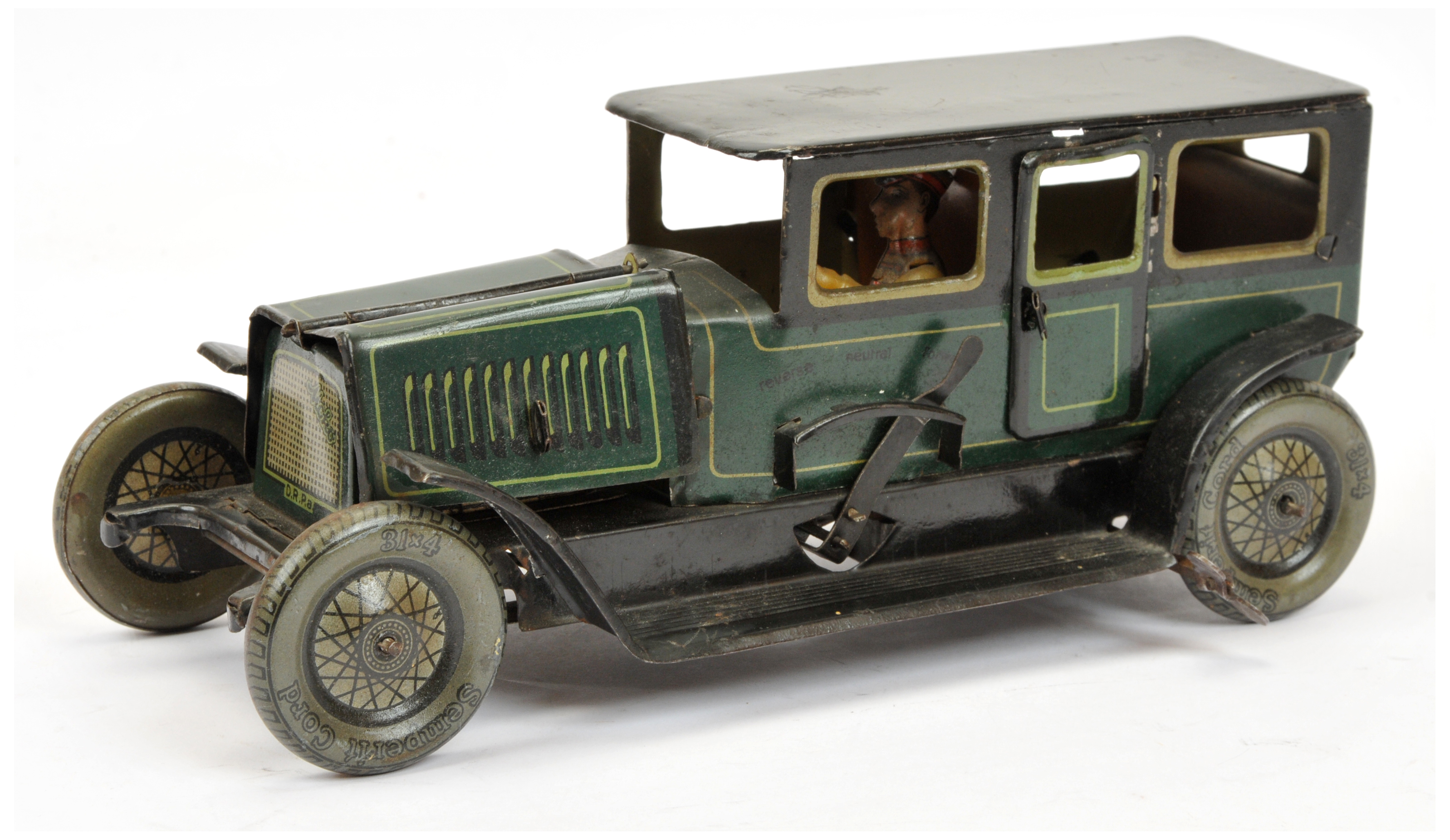 Moko (Gama) 1920's pre-war clockwork tinplate Limousine