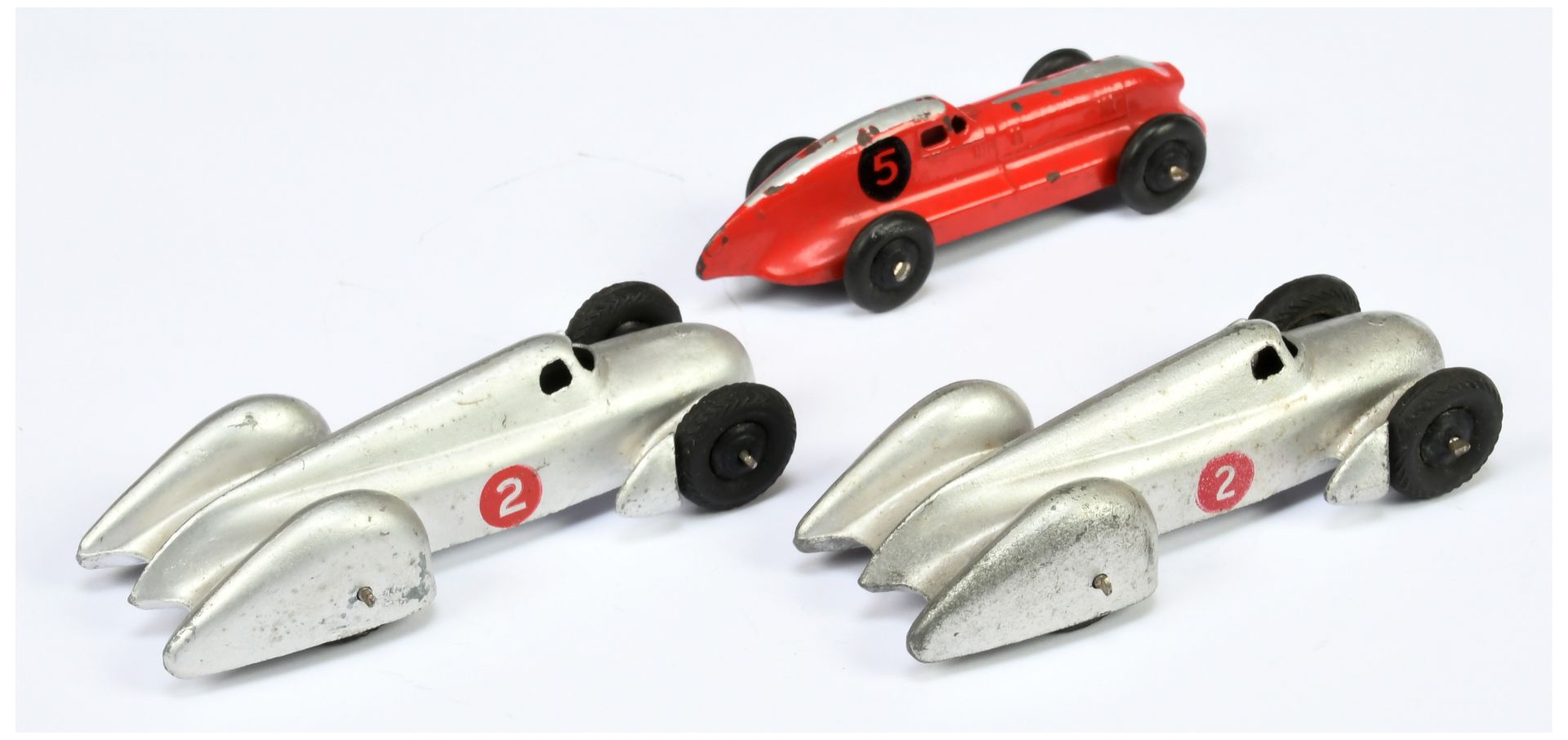 Dinky 2 x 23d Auto union and 23b Hotchkiss Racing cars - Image 2 of 2