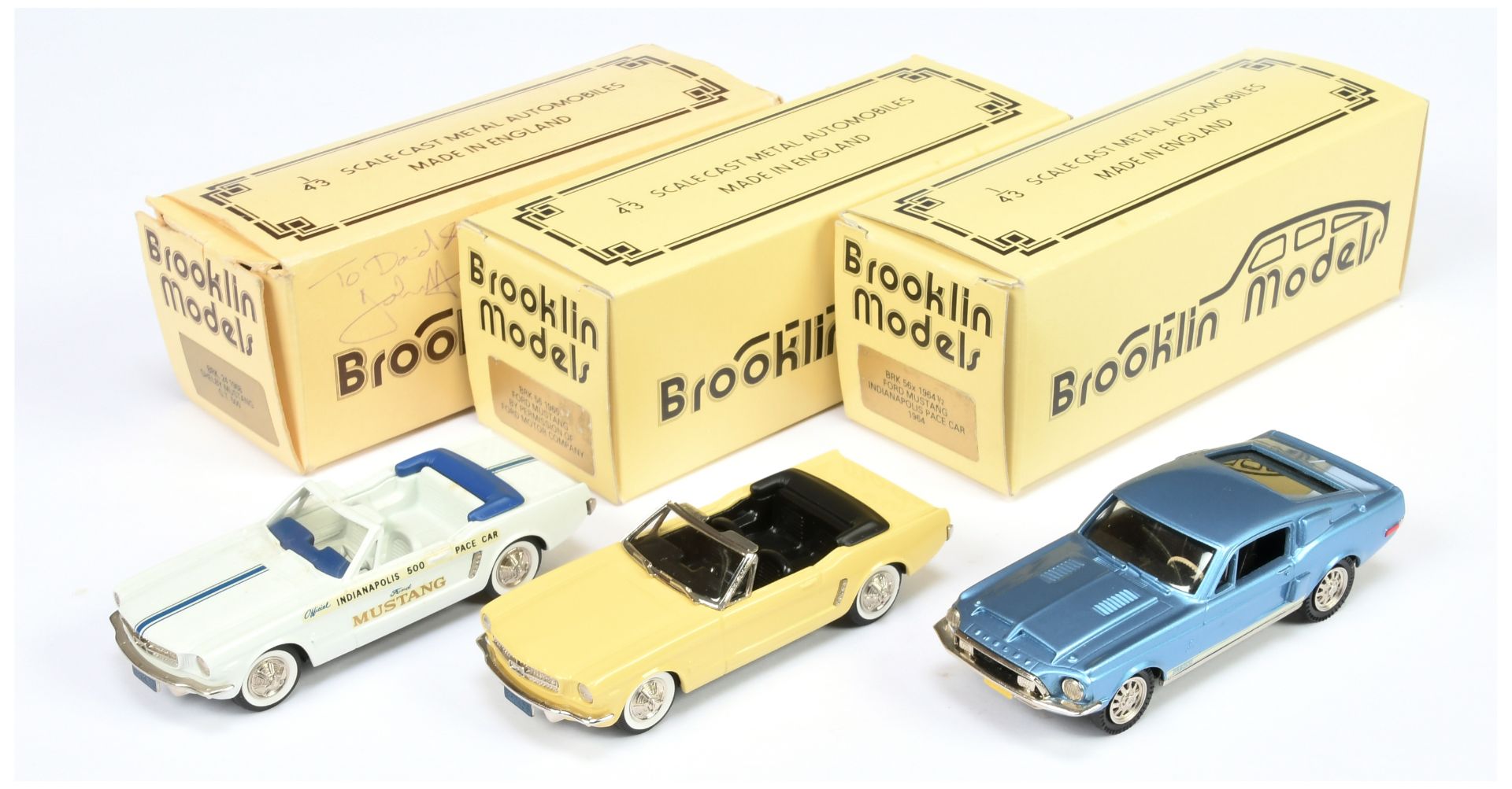 Brooklin group of 1/43 Scale Cast Metal cars