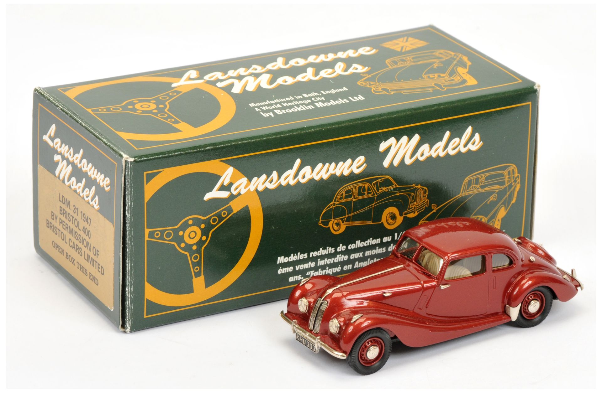 Lansdowne Models a boxed LDM31 Bristol Type 400 by permission of Bristol Cars Limited.