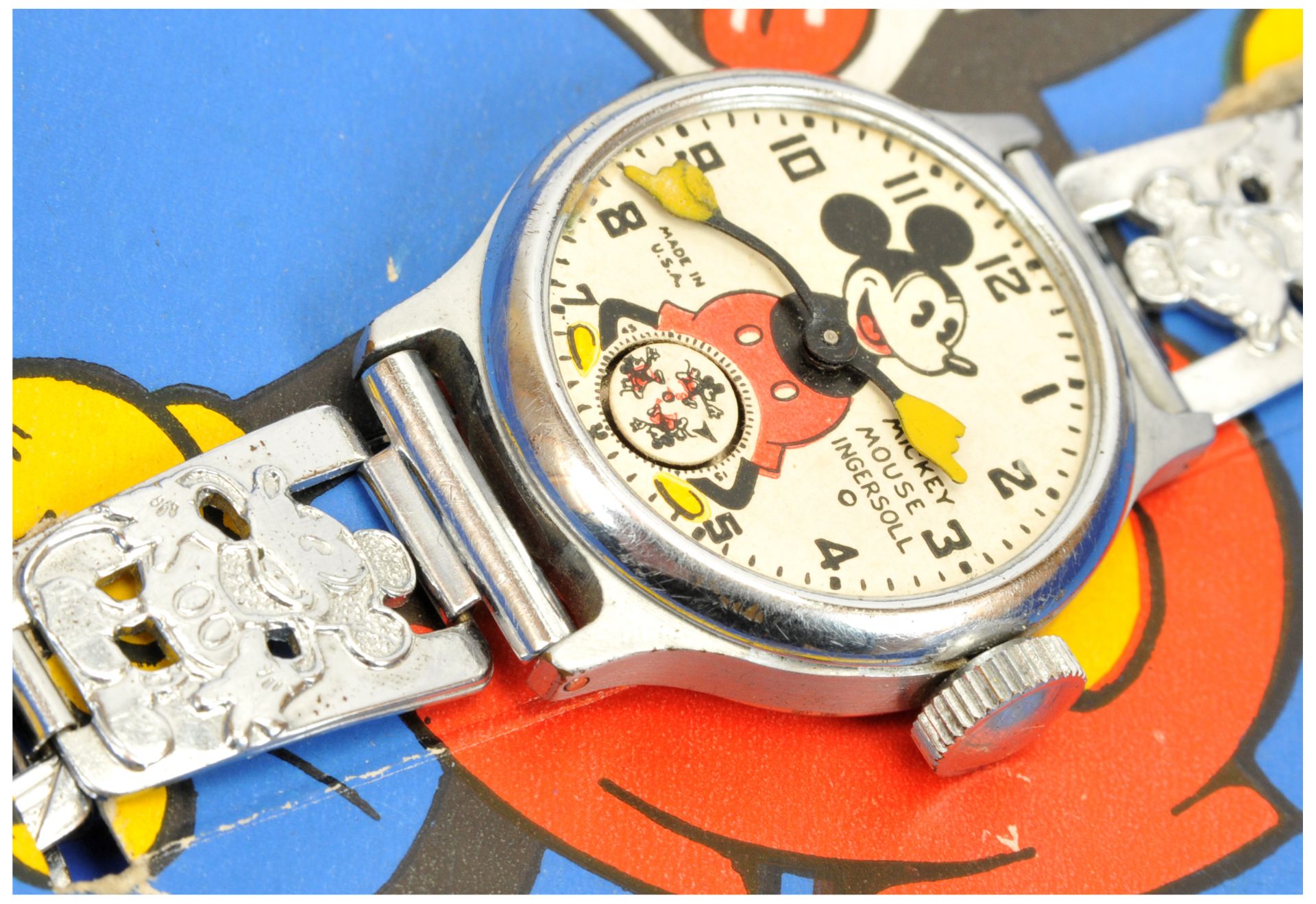 Ingersoll (U.S.A) 1930's Disney Mickey Mouse watch - Bild 2 aus 2