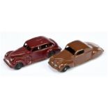 Dinky pair of Postwar cars - No.39c Lincoln Zephyr 