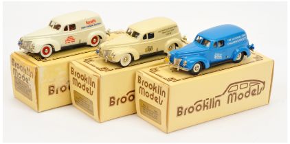 Brooklin group of models to include 2 x  BRK9 1940 Ford Sedan Delivery Van