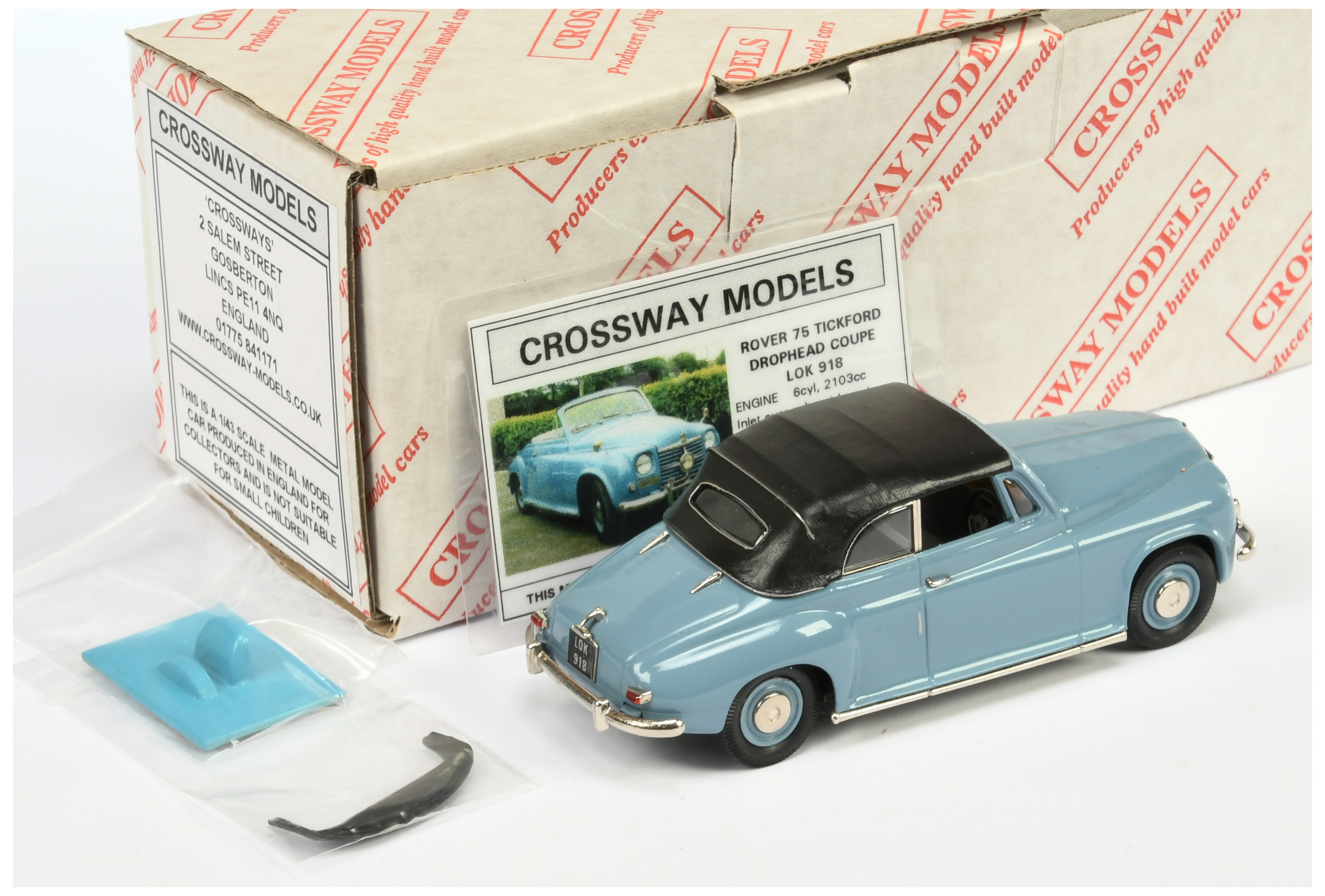 Crossway Models  CM07 No.019 Rover 75 Tickford Drophead Coupe - Image 2 of 2