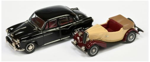 Crossway Models No.CC08 Morris 8 S1 Open 2-seater  Custom Model - Cream & Maroon & CP11 Morris Is...