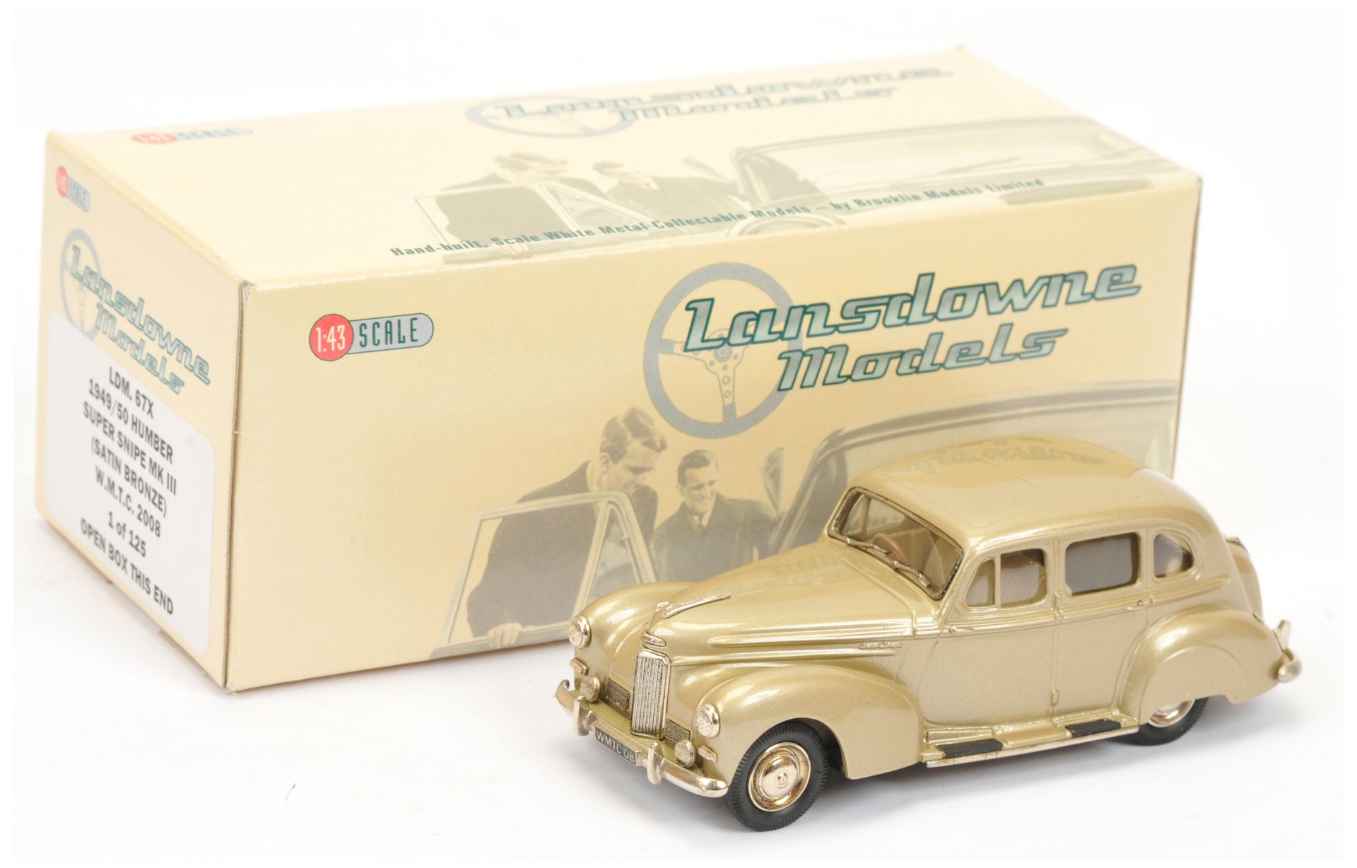 Lansdowne Models LDM67X 1949/50 Humber Super Snipe Saloon "WMTC 2008" - finished in Satin Bronze ...