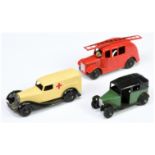 Dinky group of  postwar vehicles - Including 25h stream line  fire engine