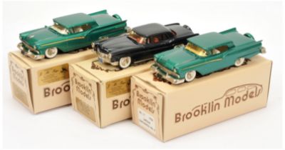 Brooklin Models group of BRK35X Ford Fairlane Skyliner 1957 & No.11 Lincoln continental MK II