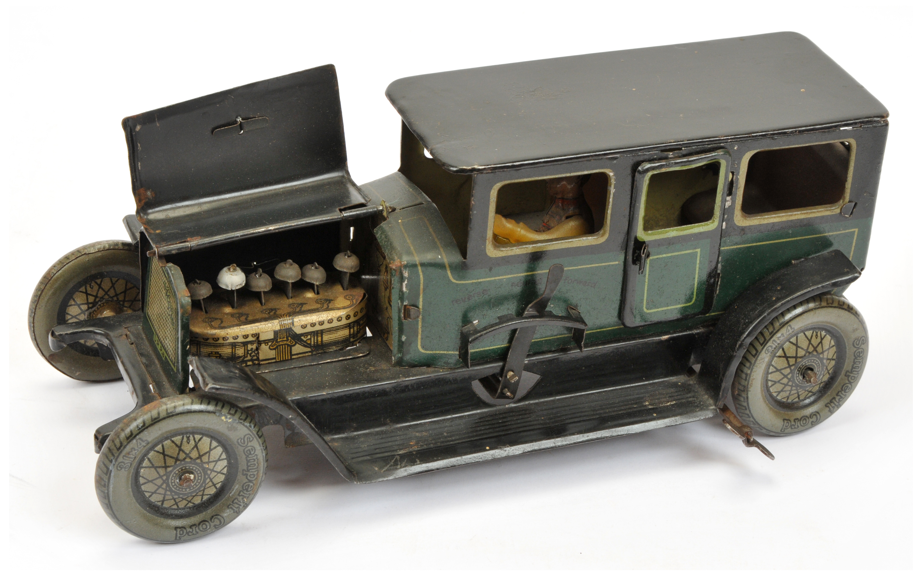 Moko (Gama) 1920's pre-war clockwork tinplate Limousine - Image 4 of 5